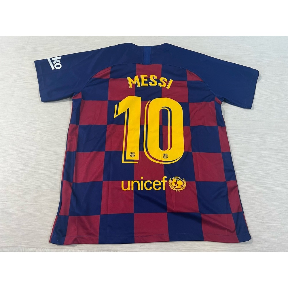 Nike FC Barcelona Jersey  Blue‎ Shirt Jersey 724614-100 Mens Size L Messi